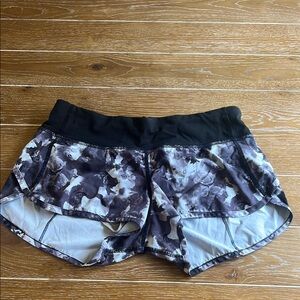Women's Black and Gray Athletic Shorts